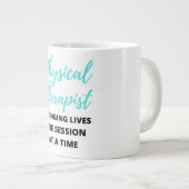 物理セラピスト変更ライフ1セッション2 ジャンボコーヒーマグカップ (正面右)
