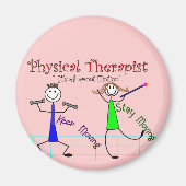 物理セラピスト棒人間たち保の「移動」 マグネット (正面)