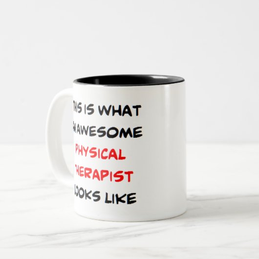 物理セラピスト素晴らし、 ツートーンマグカップ (正面左)