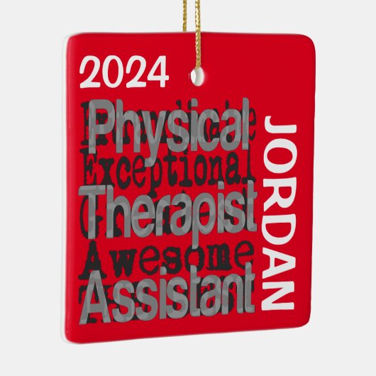 物理セラピスト補助超並外カスタム セラミックオーナメント (右)