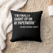 物理セラピスト退職したの皮肉セラピストGIF クッション (ブランケット)