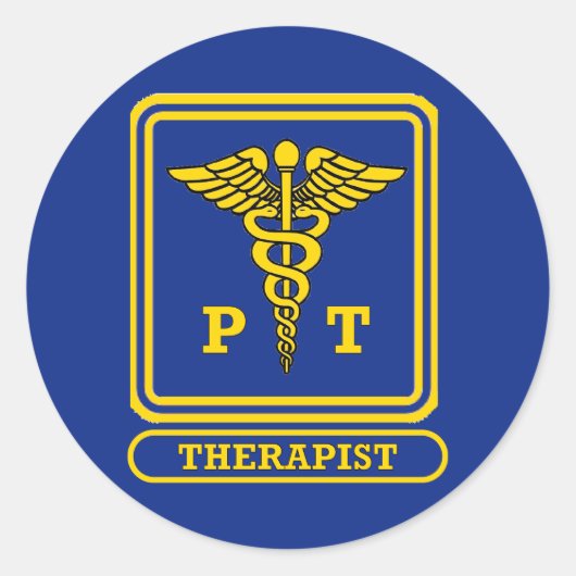 物理セラピスト ラウンドシール (正面)