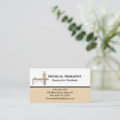 物理セラピスト 名刺 (スタンド正面)