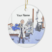 物理セラピスト – 男性 セラミックオーナメント (左)