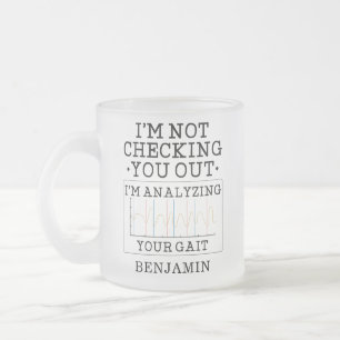 物理セラピストGagをチェックアウトしない フロストグラスマグカップ