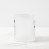 物理セラピストGagをチェックアウトしない フロストグラスマグカップ (中央)