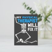物理セラピストItのおもしろい手術回復を修正 ポストカード (スタンド正面)