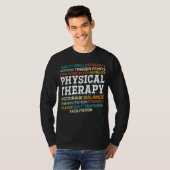 物理セラピストPtaエクササイズフィジカルセラピー Tシャツ (正面フル)