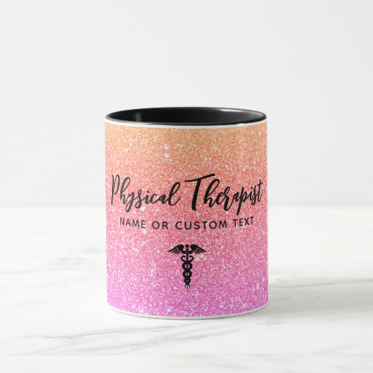 物理パーソナライズされたセラピストレインボーメディカル マグカップ (中央)