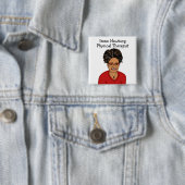 物理パーソナライズされたセラピストID 缶バッジ (インサイチュ)