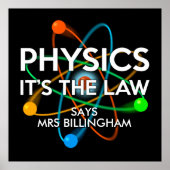 物理パーソナライズされた学それが法学である ポスター (正面)