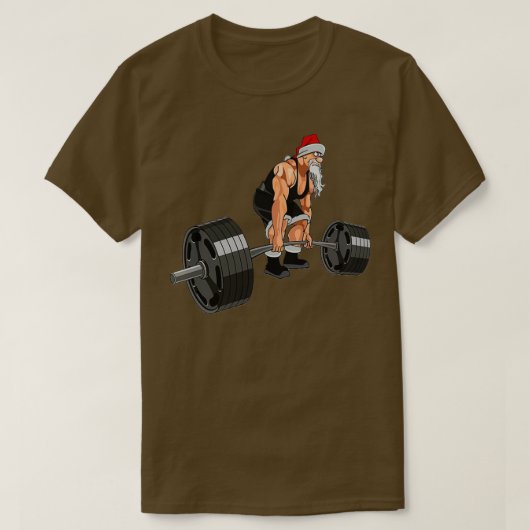物理フィットネスクリスマス Tシャツ (デザイン正面)
