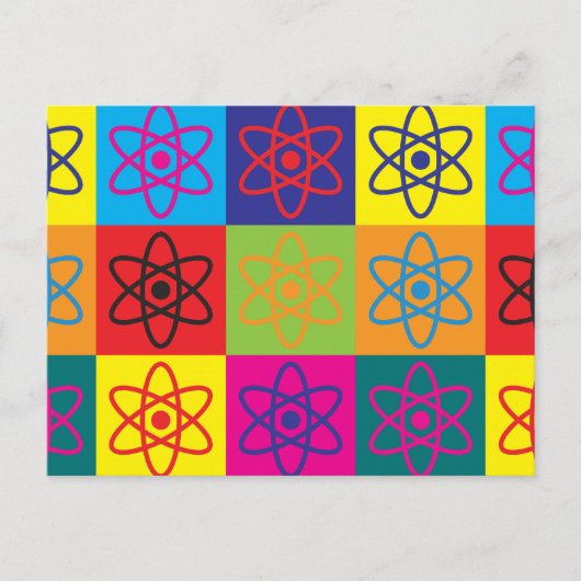 物理ポップ・アートの芸術 ポストカード (正面)