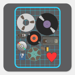 物理メディアを愛する スクエアシール