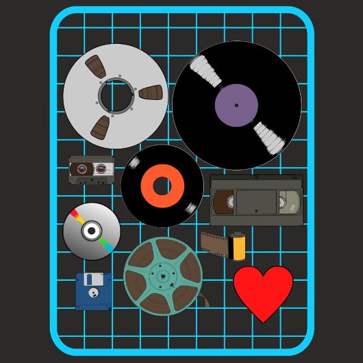 物理メディアを愛する Tシャツ