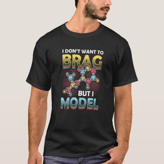 物理モデリング物理科学モデル Tシャツ (正面)