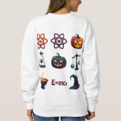 物理不気味先生ハロウィーン – サイス付き魔女 スウェットシャツ (裏面)