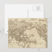 物理世界地図 ポストカード (正面/裏面)