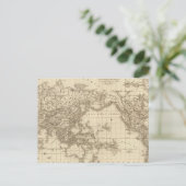 物理世界地図 ポストカード (スタンド正面)