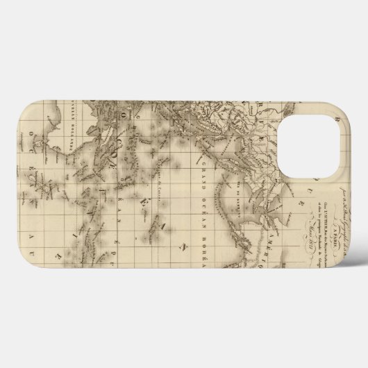 物理世界地図 Case-Mate iPhoneケース (裏面 (横))