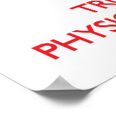 物理保セラピストを落ち着いて信頼する ポスター (角)