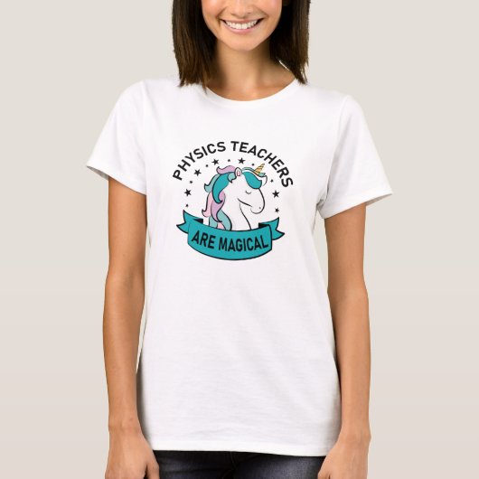物理先生は魔法 – Unicorn Physics Tシャツ (正面)