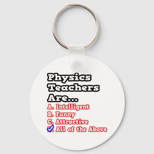 物理先生クイズ…ジョーク キーホルダー (正面)