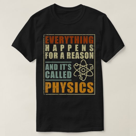 物理先生物理学者ギフト物理学 Tシャツ (デザイン正面)