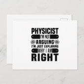 物理先生 |物理学者理科学校の贈り物 ポストカード (正面/裏面)