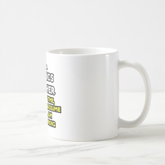 物理先生...私が間違っていないと仮定 コーヒーマグカップ (右)