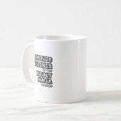 物理先生By Day...夜の致命的な忍者 コーヒーマグカップ (正面左)