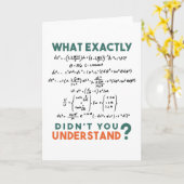 物理公式ジョーク カード (黄色い花)