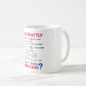 物理公式ジョーク コーヒーマグカップ (正面右)