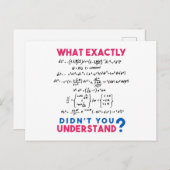 物理公式ジョーク ポストカード (正面/裏面)