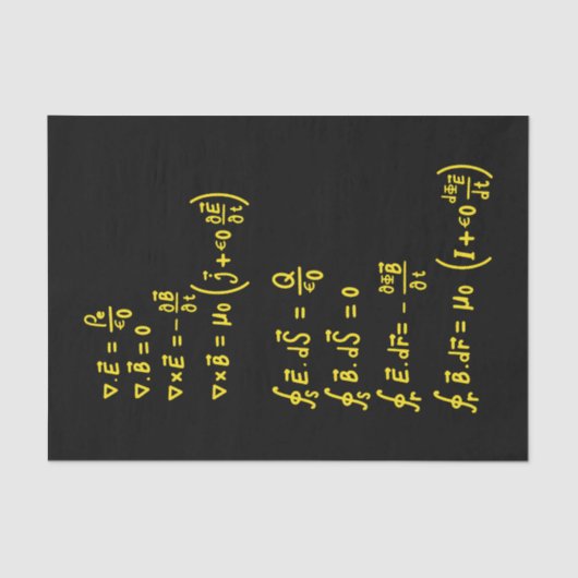 物理公式スクエアステッカー招待状 薄葉紙 (正面)