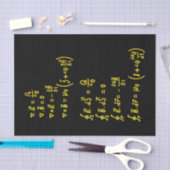 物理公式スクエアステッカー招待状 薄葉紙 (クラフト)