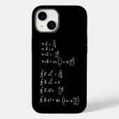 物理公式スクエアステッカー招待状 Case-Mate iPhoneケース (裏面)