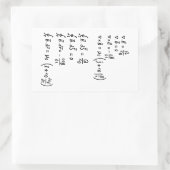 物理公式Tシャツ招待状スクエアステッカー 長方形シール (バッグ)