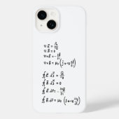 物理公式Tシャツ招待状スクエアステッカー Case-Mate iPhoneケース (裏面)