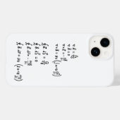 物理公式Tシャツ招待状スクエアステッカー Case-Mate iPhoneケース (裏面 (横))