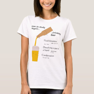 物理学およびビール Tシャツ