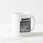物理学および形而上学が会うところ量子物理学 コーヒーマグカップ (正面右)