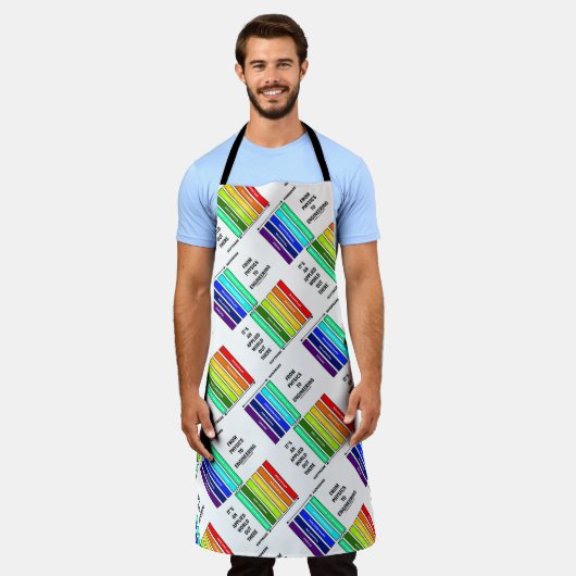 物理学からエンジニアリングまで応用世界 エプロン (着用した状態)