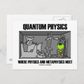 物理学と形而上学が出会う量子物理学 ポストカード (正面/裏面)