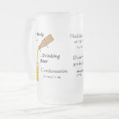 物理学のためのビールガラス フロストグラスビールジョッキ (正面左)