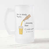 物理学のためのビールガラス フロストグラスビールジョッキ (左)