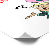 物理学のジョーク ポスター (角)