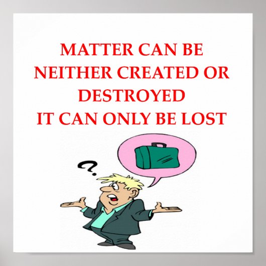 物理学のジョーク ポスター (正面)