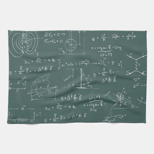 物理学の図表および方式 キッチンタオル (横)