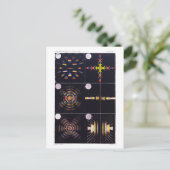 物理学の教科書イラストレーションのカラーリングや輪 ポストカード (スタンド正面)